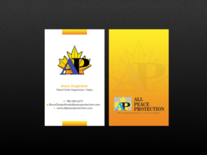 Business Card Design by Creations Box 2015 for All Peace Protection | Design: #7819659
