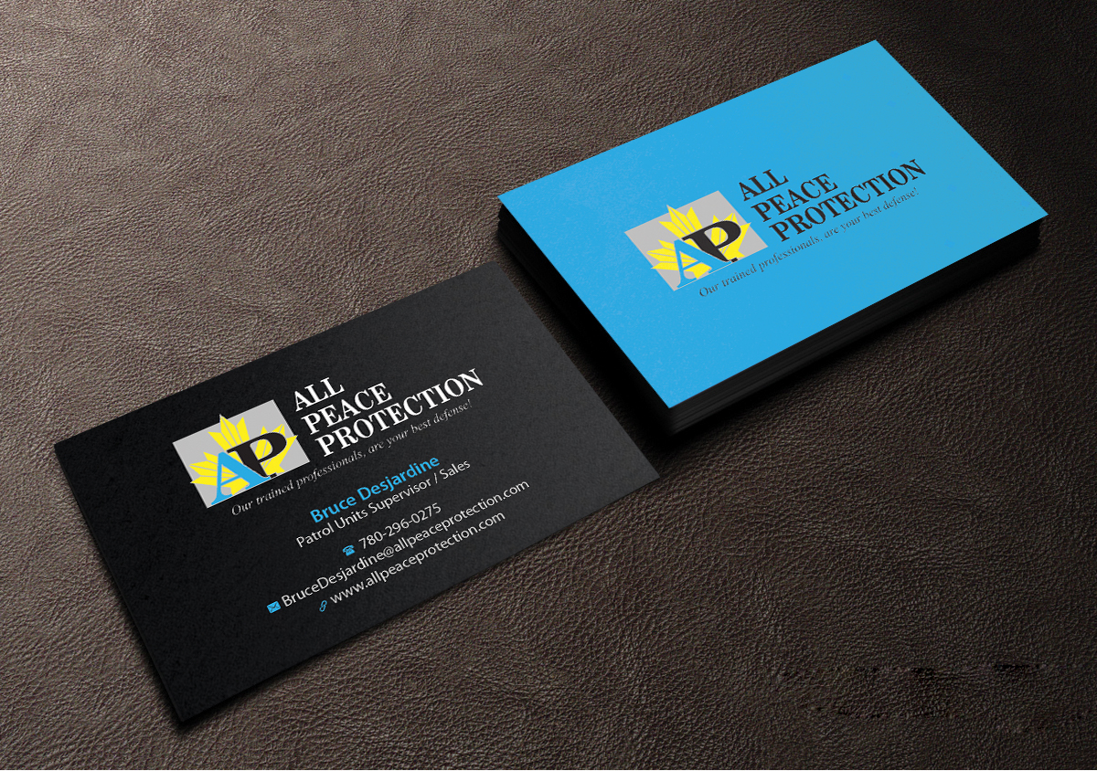 Business Card Design by Creations Box 2015 for All Peace Protection | Design #7819667