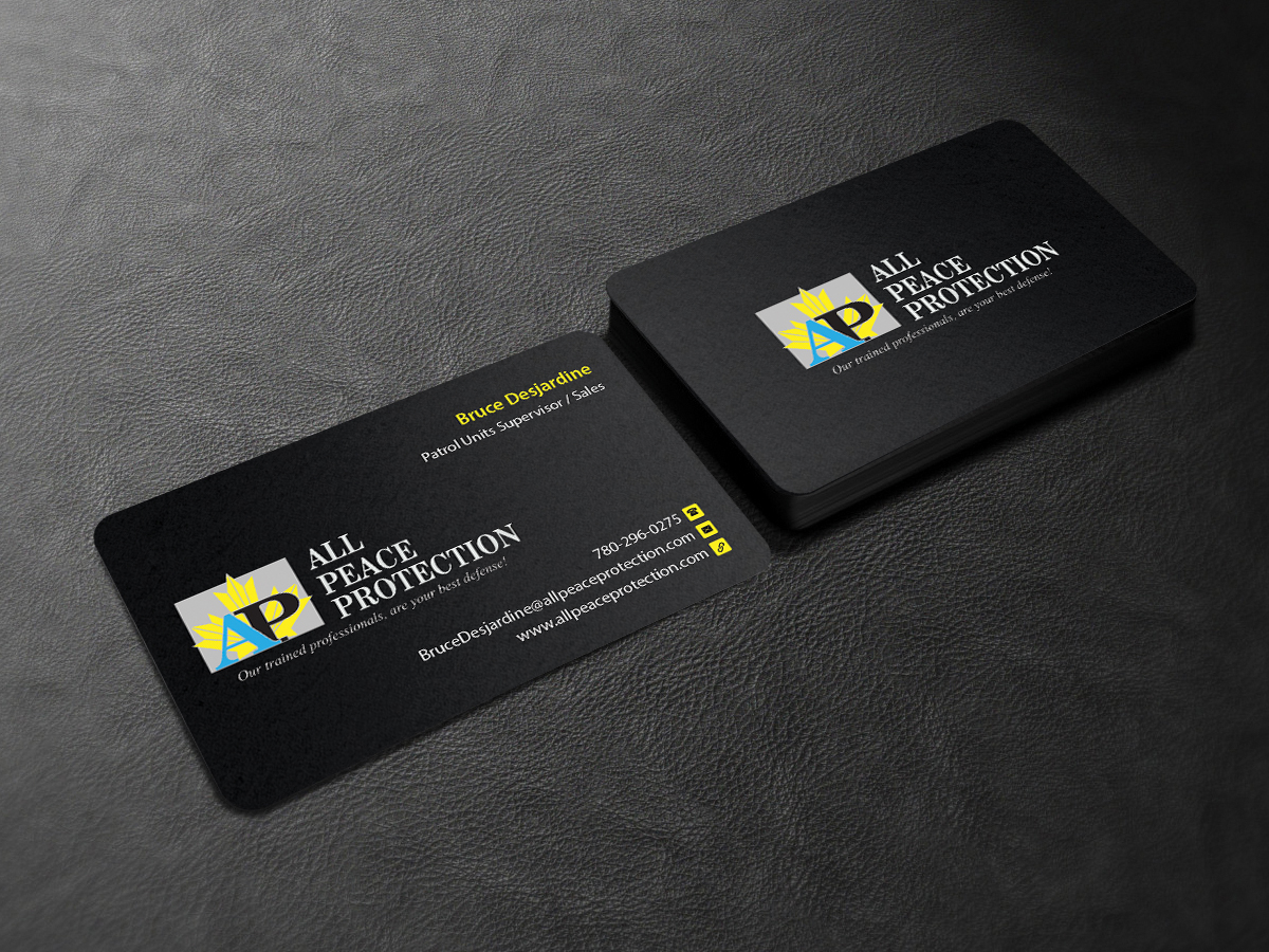 Diseño de Tarjeta de Presentación por Creations Box 2015 para All Peace Protection | Diseño #7819671