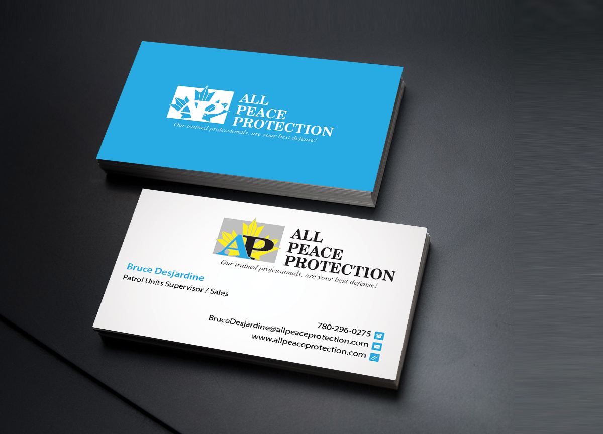 Business Card Design by Creations Box 2015 for All Peace Protection | Design #7819672
