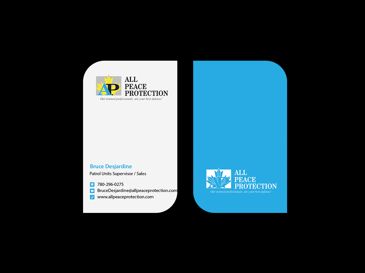 Design de Carte de Visite par Creations Box 2015 pour All Peace Protection | Design #7819680