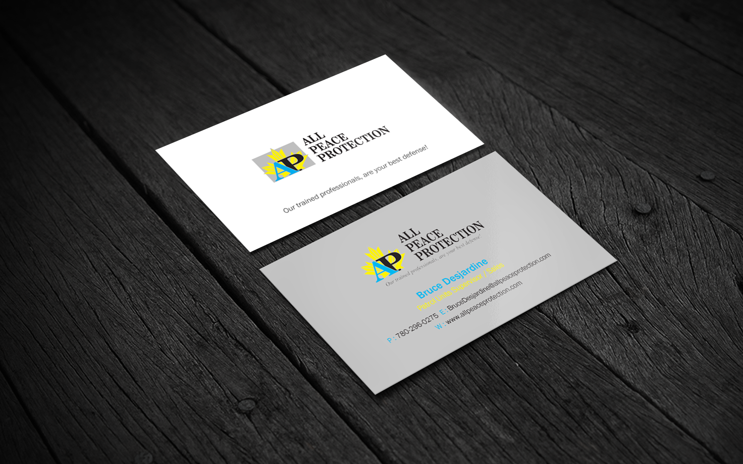 Diseño de Tarjeta de Presentación por Brand aid para All Peace Protection | Diseño #7822879