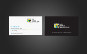 Business Card Design by chandrayaan.creative for All Peace Protection | Design: #7822941