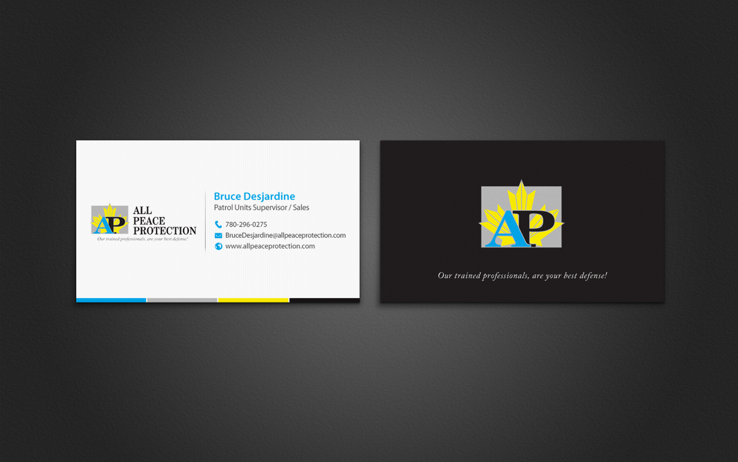 Business Card Design by chandrayaan.creative for All Peace Protection | Design #7822943