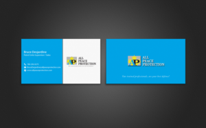Business Card Design by chandrayaan.creative for All Peace Protection | Design: #7822952