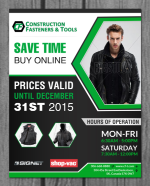 Flyer Design by creative.bugs for Construction Fasteners and Tools LTD | Design: #7813784