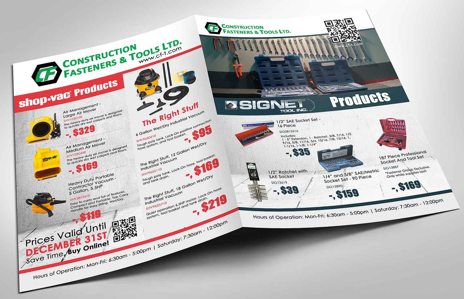 Flyer Design by Davud for Construction Fasteners and Tools LTD | Design #7860618