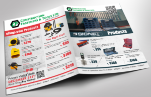 Flyer Design by Davud for Construction Fasteners and Tools LTD | Design: #7860618