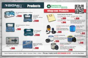Flyer Design by Davud for Construction Fasteners and Tools LTD | Design: #7869153