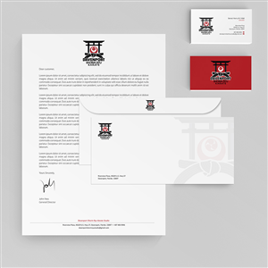 Stationery Design Project for Davenport Shorin Ryu Karate Studio | Stationery Design by Tilt