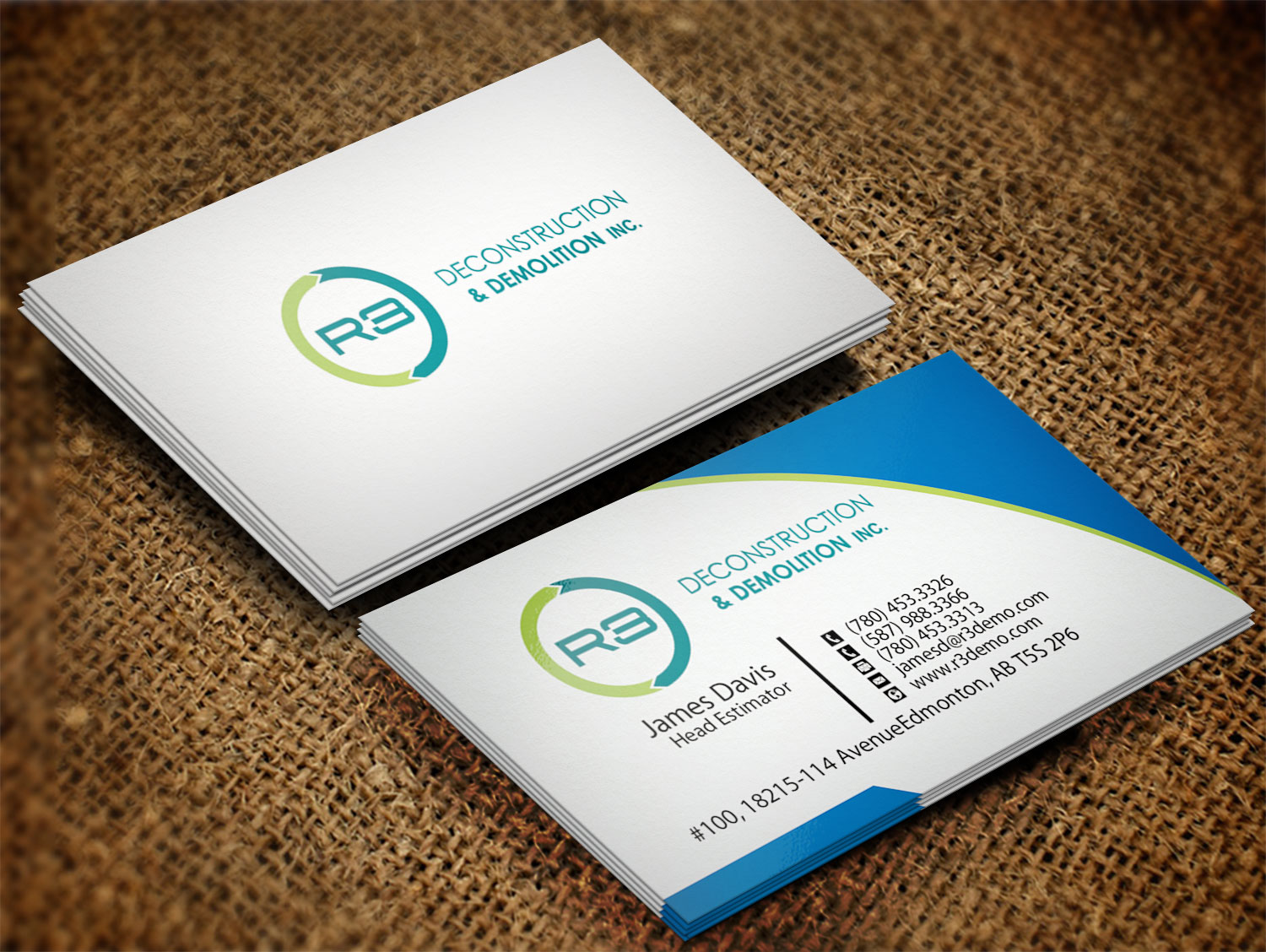 Visitenkarten-Design von Lanka Ama für R3 Deconstruction | Design #7822504