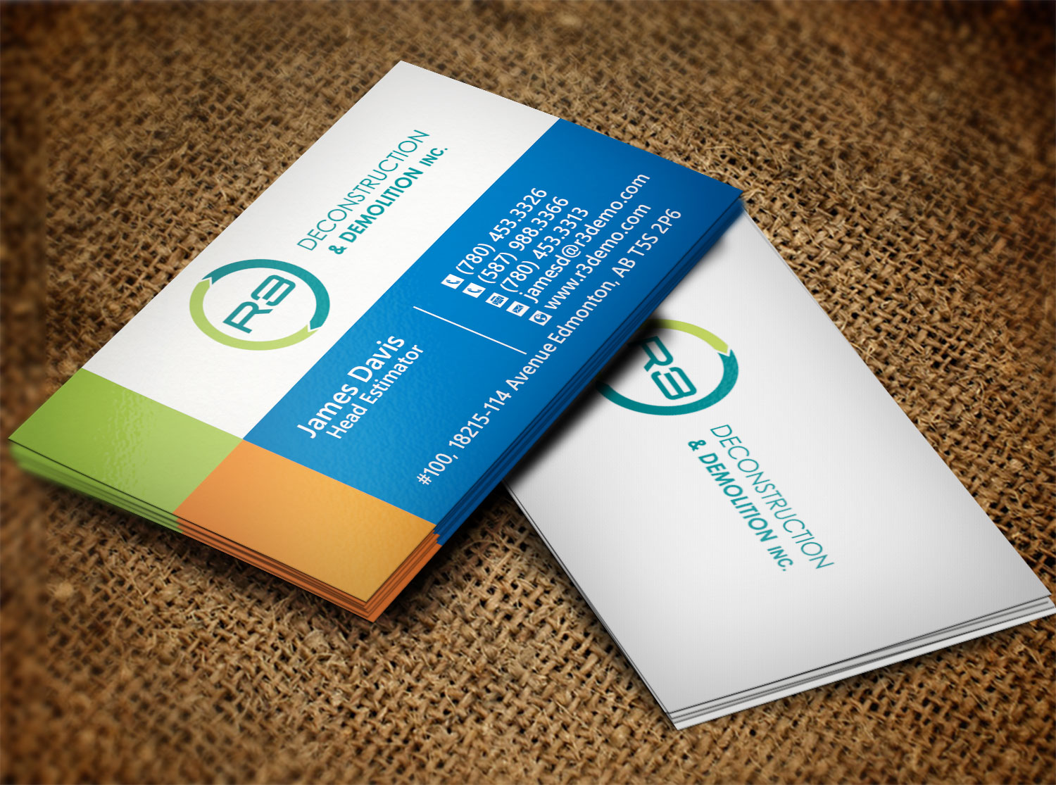 Business Card Design by Lanka Ama for R3 Deconstruction | Design #7822507