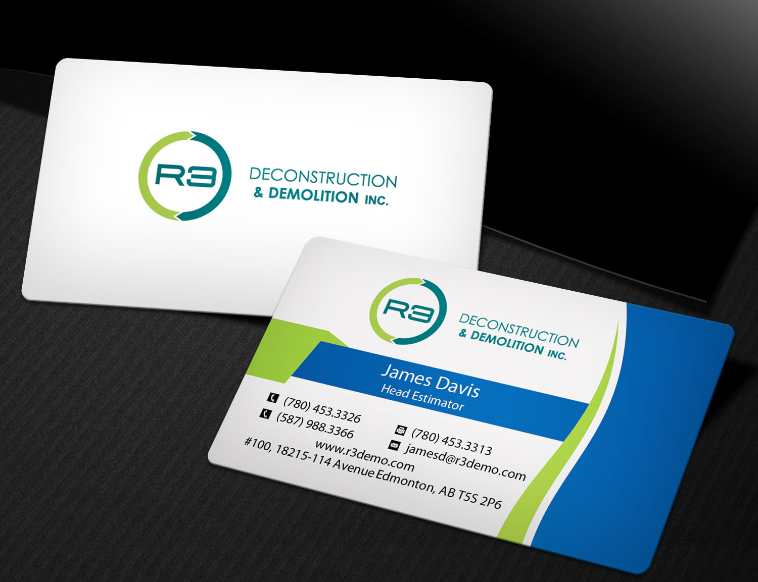 Business Card Design by Lanka Ama for R3 Deconstruction | Design #7822508