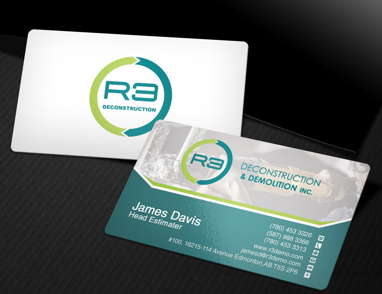 Business Card Design by Lanka Ama for R3 Deconstruction | Design #7822514