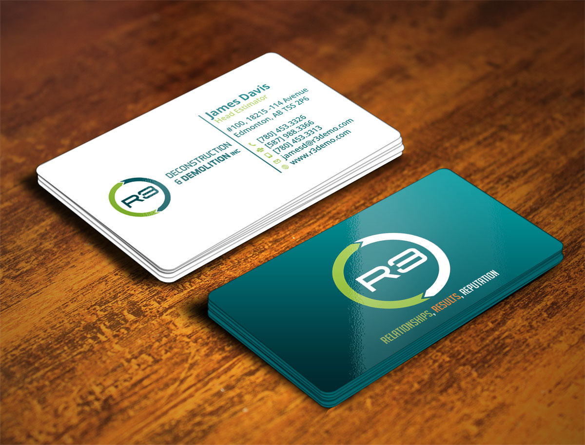 Business Card Design by Verified artistry (Design garden) for R3 Deconstruction | Design #7855620