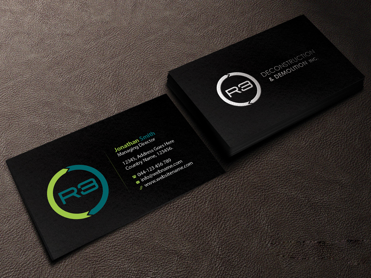 Business Card Design by Creations Box 2015 for R3 Deconstruction | Design #7827888