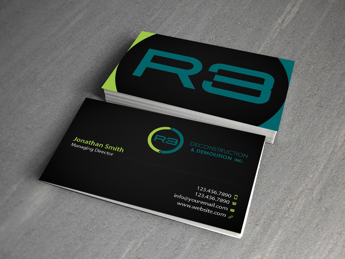 Business Card Design by Creations Box 2015 for R3 Deconstruction | Design #7827891