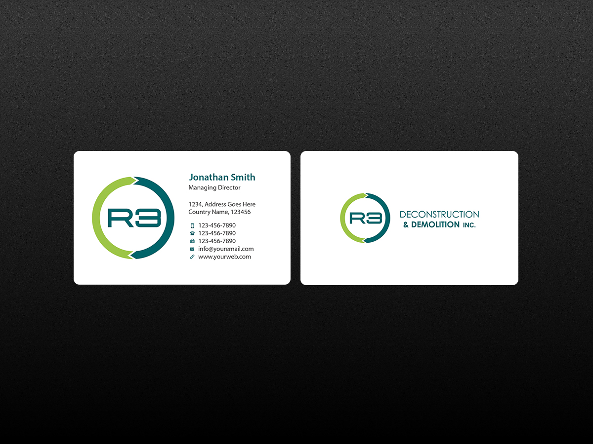 Business Card Design by Creations Box 2015 for R3 Deconstruction | Design #7827893