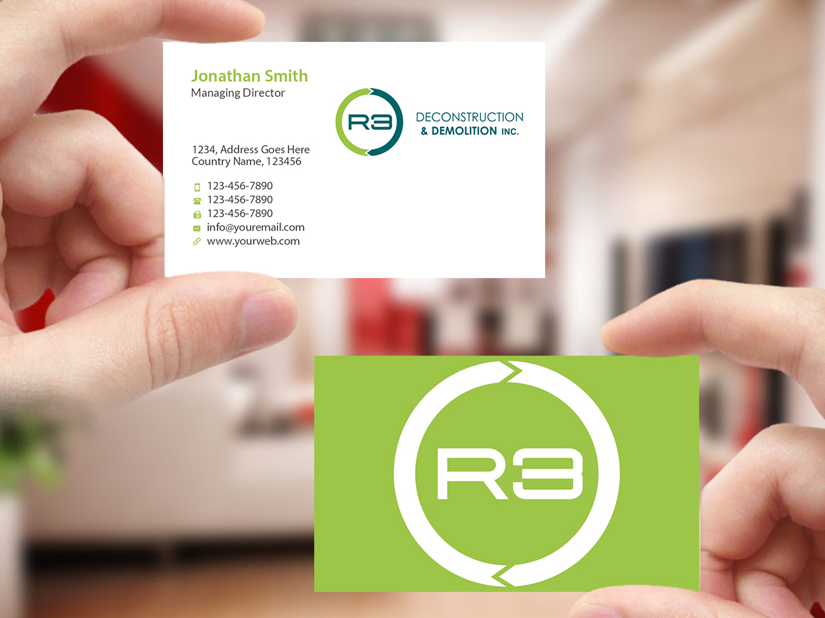 Business Card Design by Creations Box 2015 for R3 Deconstruction | Design #7827894
