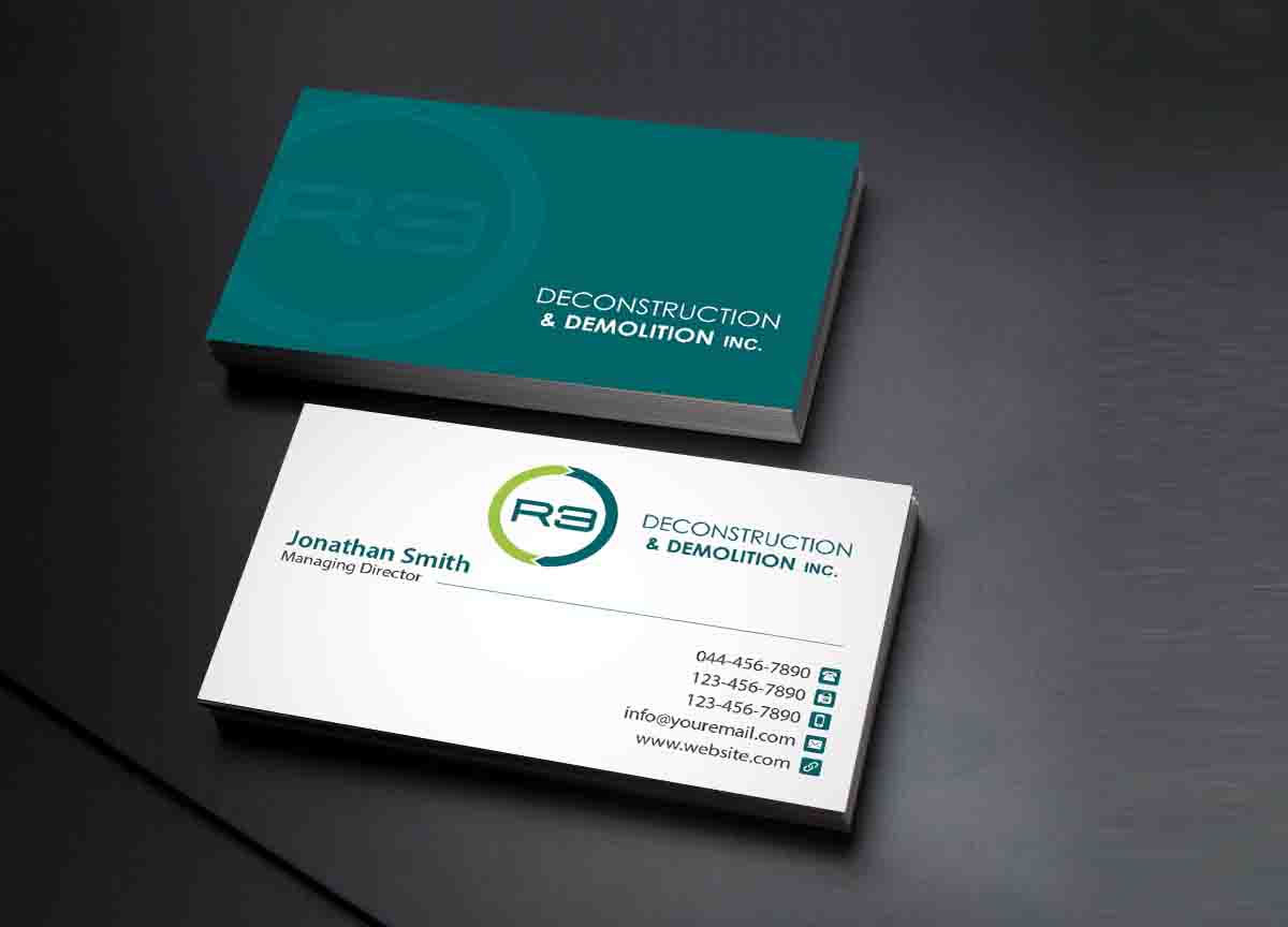 Business Card Design by Creations Box 2015 for R3 Deconstruction | Design #7827900