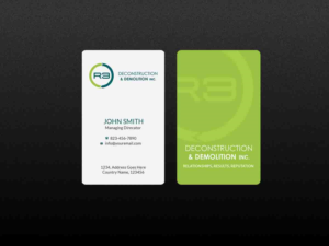 Business Card Design by Creations Box 2015 for R3 Deconstruction | Design: #7827901