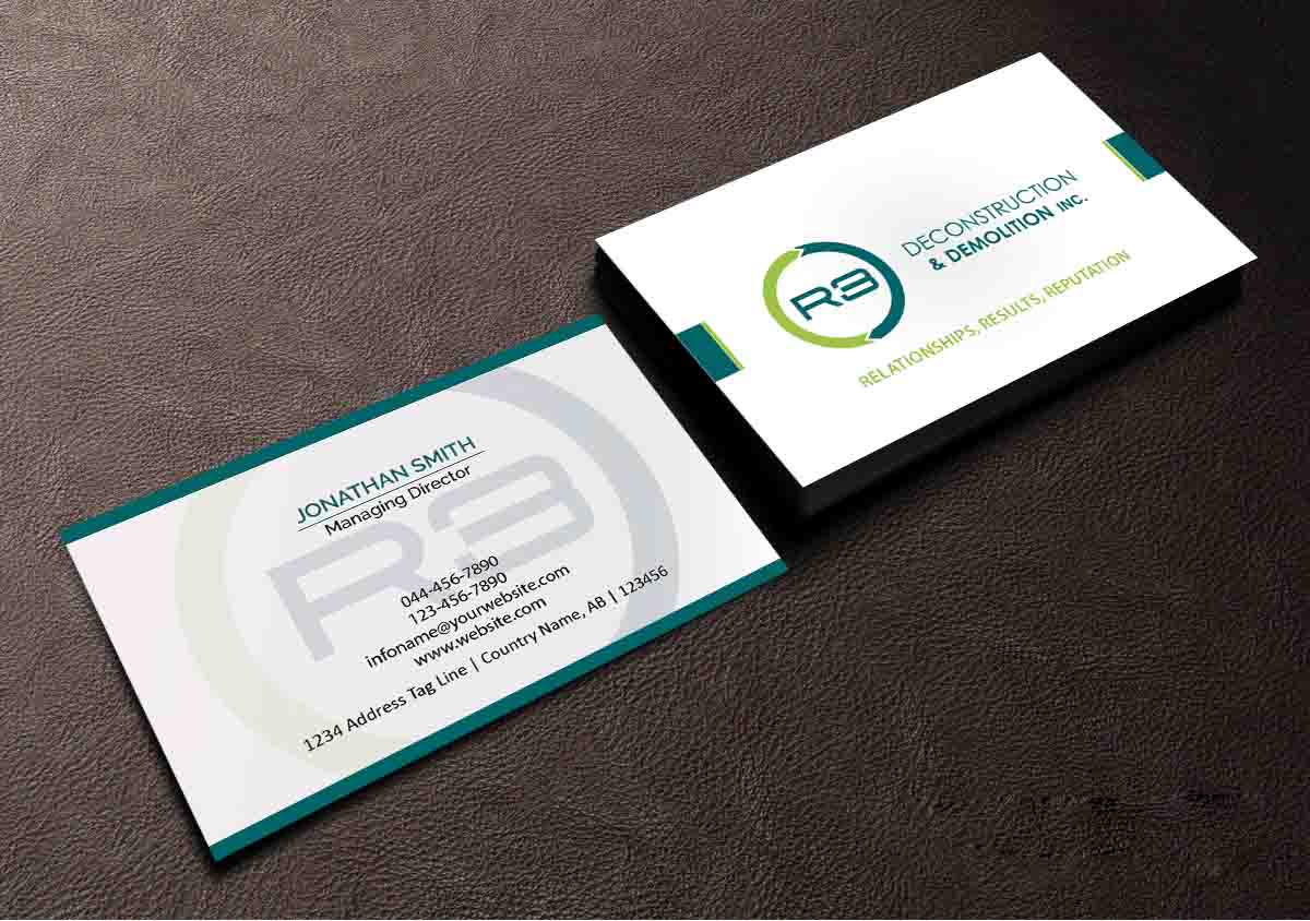 Diseño de Tarjeta de Presentación por Creations Box 2015 para R3 Deconstruction | Diseño #7827910