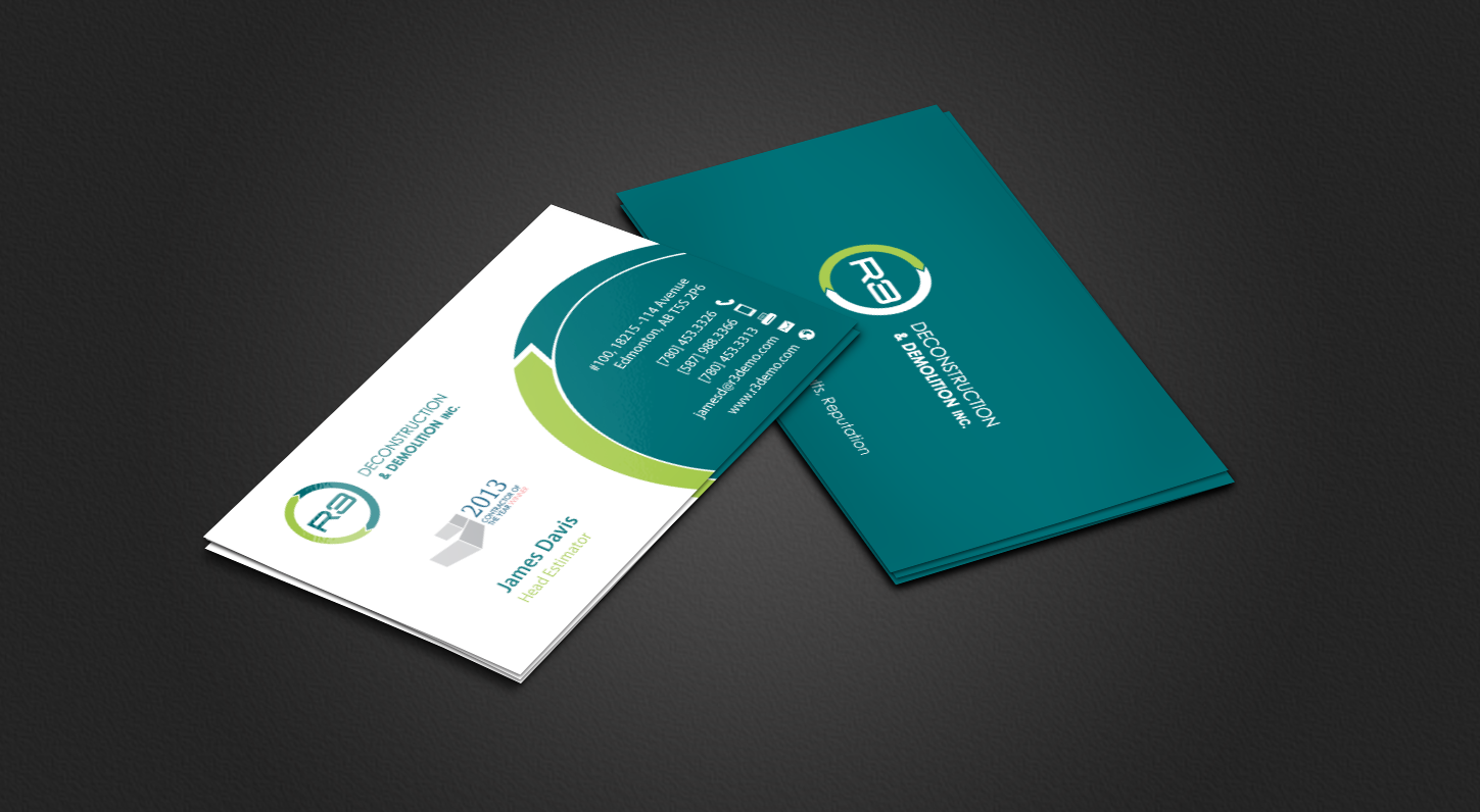 Visitenkarten-Design von chandrayaan.creative für R3 Deconstruction | Design #7827701