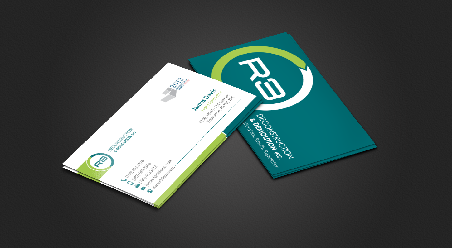 Business Card Design by chandrayaan.creative for R3 Deconstruction | Design #7827703
