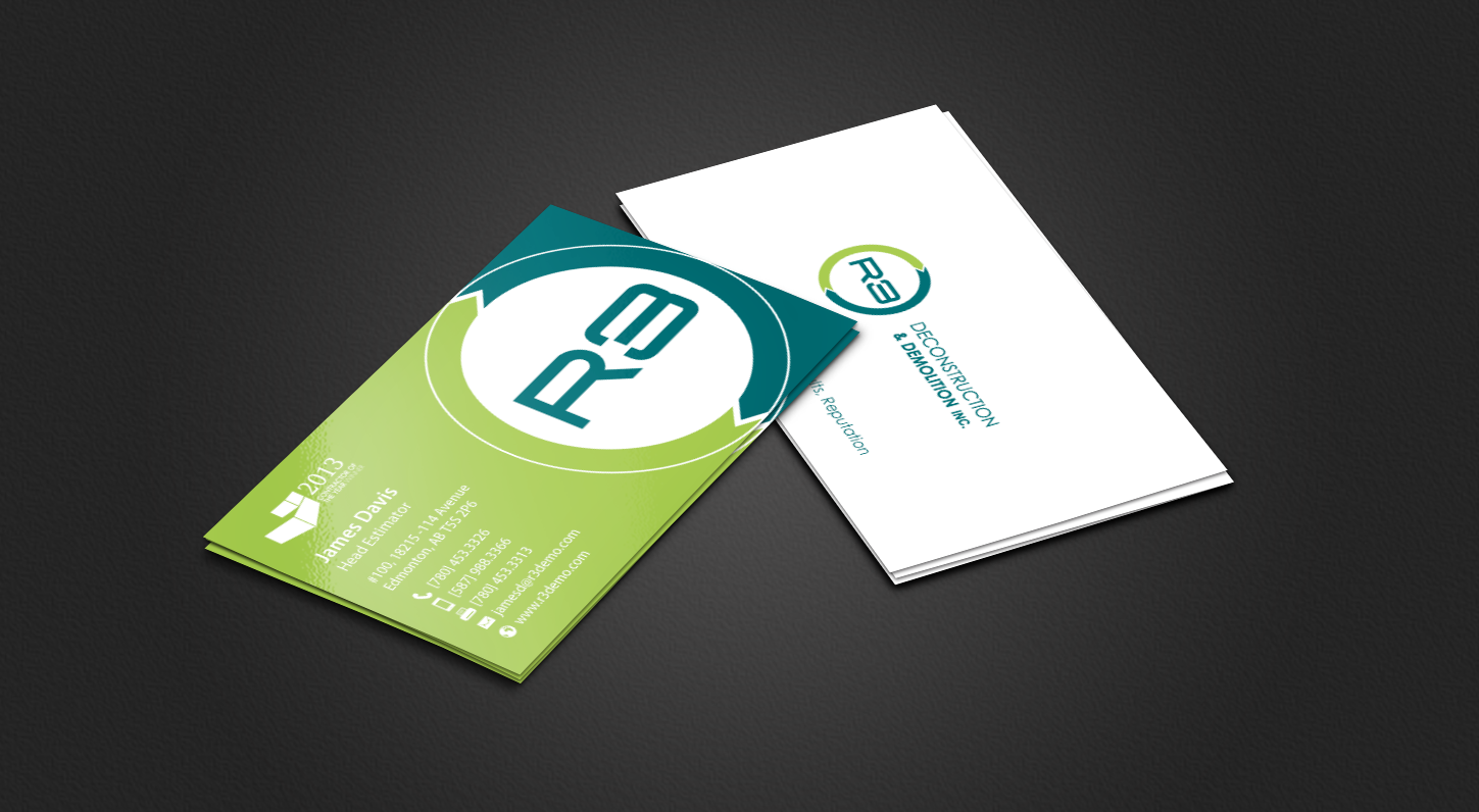 Diseño de Tarjeta de Presentación por chandrayaan.creative para R3 Deconstruction | Diseño #7827706