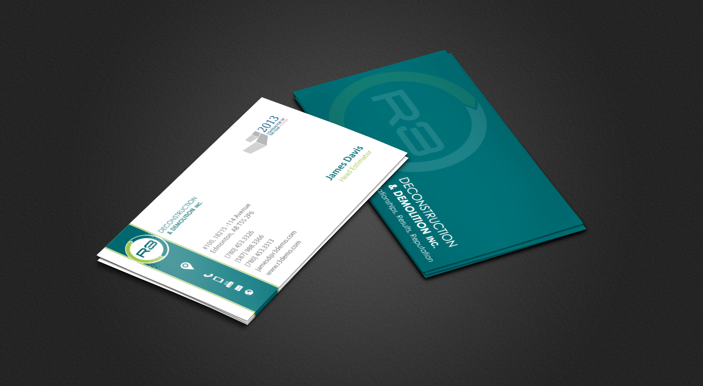 Visitenkarten-Design von chandrayaan.creative für R3 Deconstruction | Design #7827707