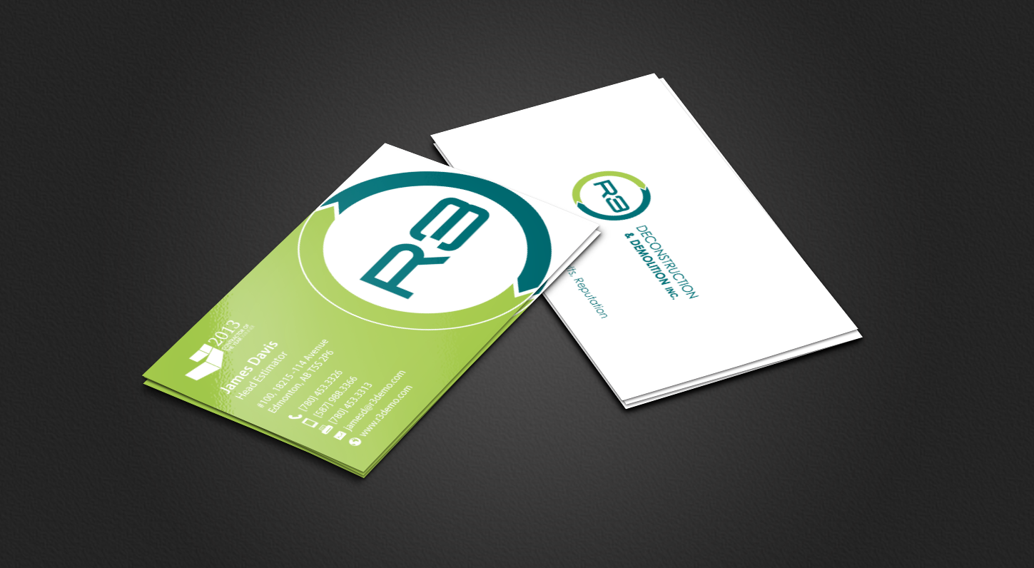 Design de Carte de Visite par chandrayaan.creative pour R3 Deconstruction | Design #7827709