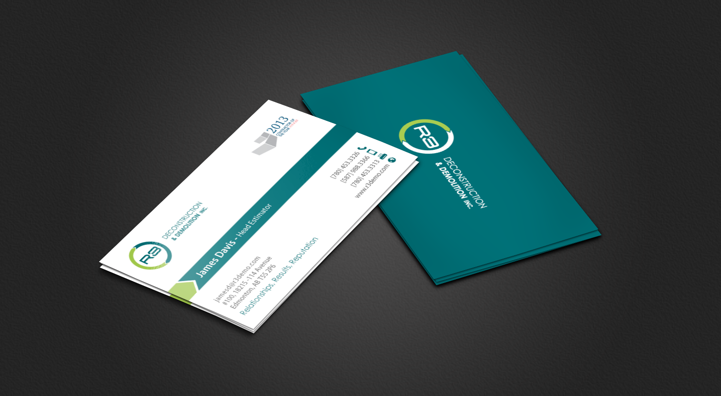 Visitenkarten-Design von chandrayaan.creative für R3 Deconstruction | Design #7827715