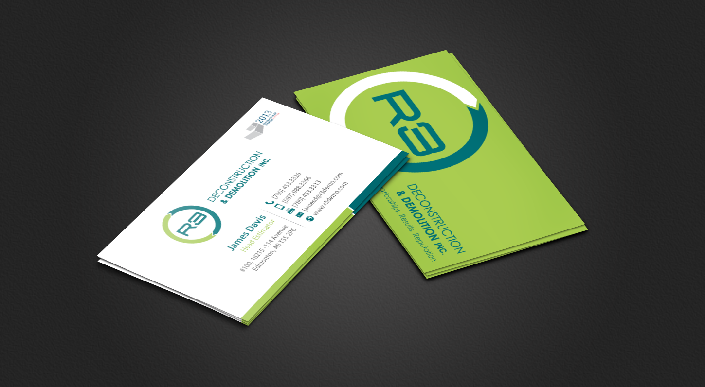 Business Card Design by chandrayaan.creative for R3 Deconstruction | Design #7827719