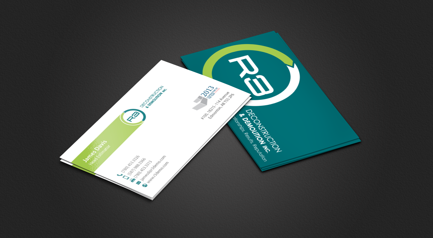 Business Card Design by chandrayaan.creative for R3 Deconstruction | Design #7827721