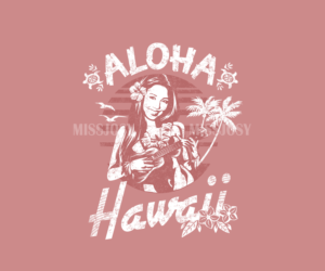 Hawaiian Hula Girl Womens Tee Design | Diseño de Camiseta por MissJo Designs