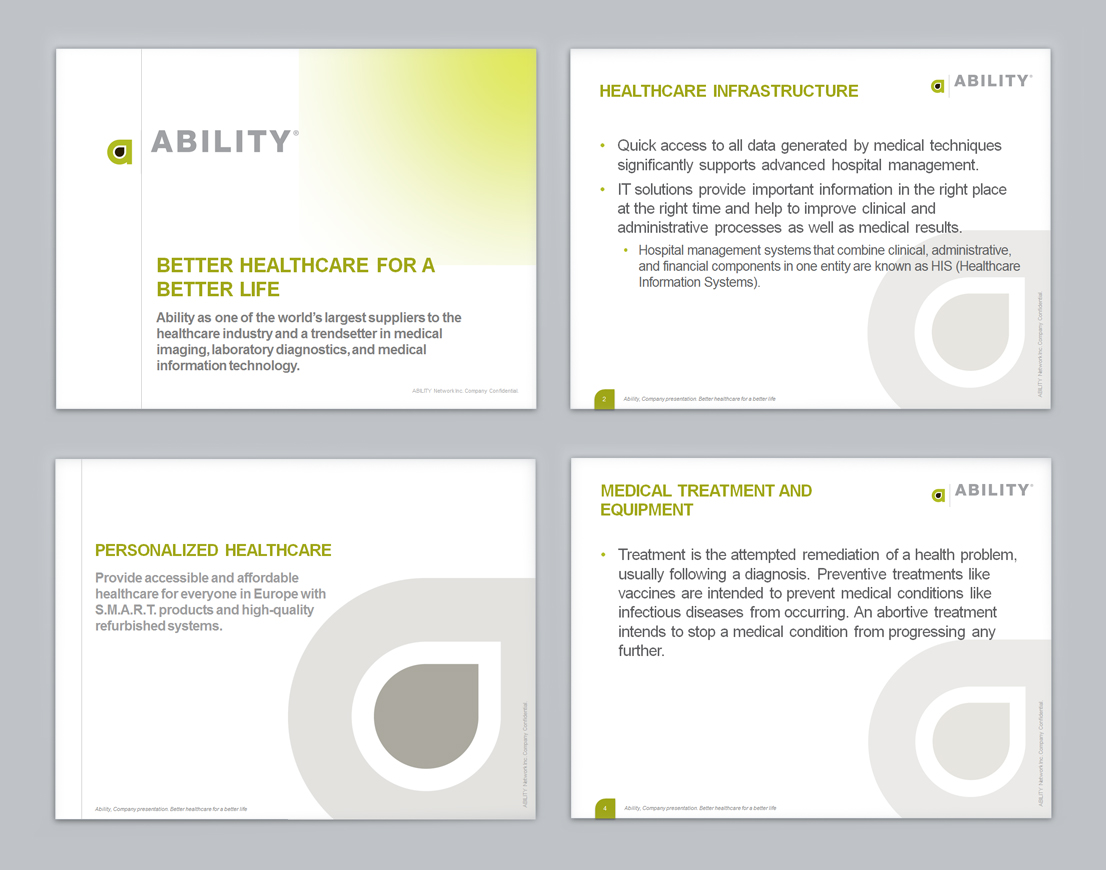 PowerPoint Design by oLive for ABILITY Network | Design #1930445