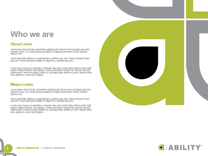PowerPoint Design by BrandWar for ABILITY Network | Design #1929181