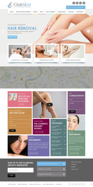Web Design by pb for GlabSkin | Design: #7821727