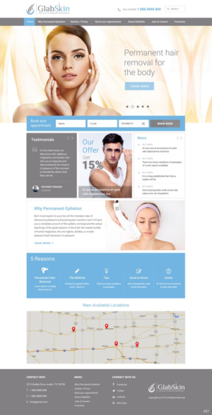 Web Design by pb for GlabSkin | Design: #7821729