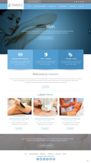 Web Design by pb for GlabSkin | Design: #7821730