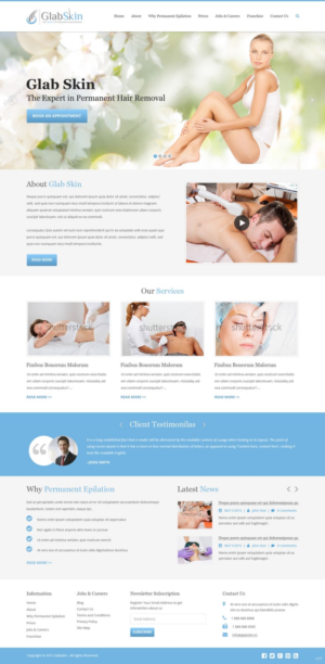 Web Design by pb for GlabSkin | Design: #7821731