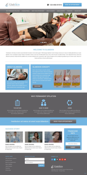 Web Design by pb for GlabSkin | Design: #7827223