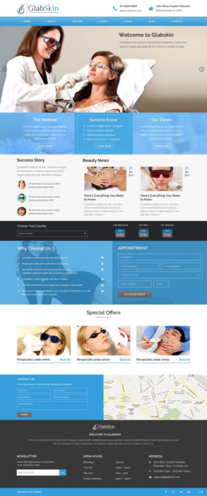 Web Design by pb for GlabSkin | Design: #7827224