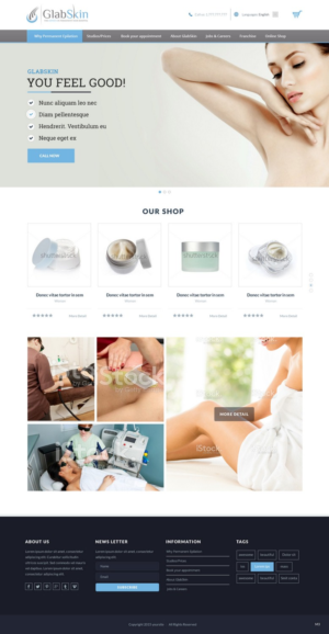 Web Design by pb for GlabSkin | Design: #7827229