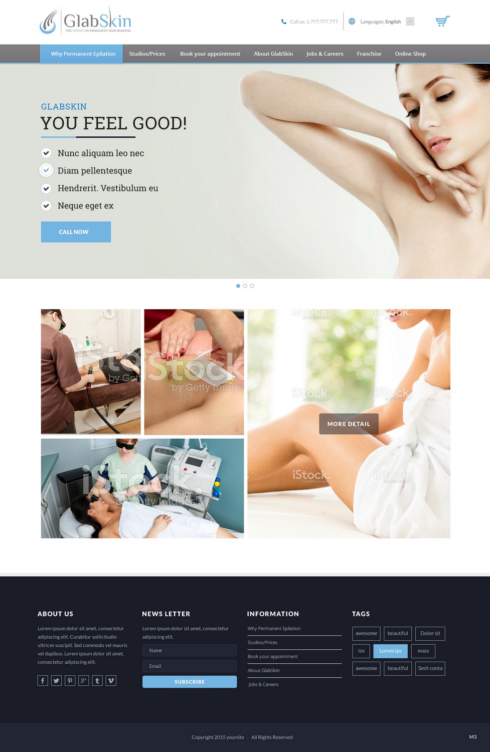 Web Design by pb for GlabSkin | Design #7827230