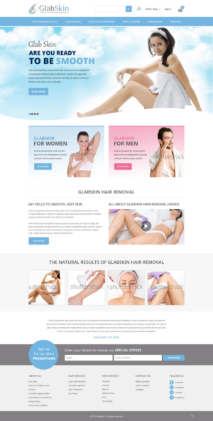 Web Design by pb for GlabSkin | Design: #7827231
