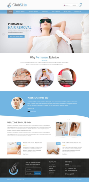 Web Design by pb for GlabSkin | Design: #7827233