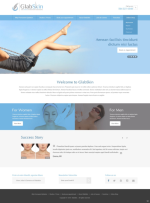 Web Design by pb for GlabSkin | Design: #7827239