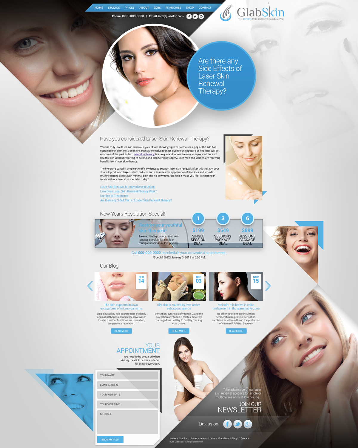 Web Design by Impressive Sol for GlabSkin | Design #7949821