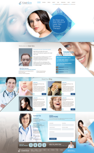 Diseño Web por Black Stallions Impressive Solutions para GlabSkin | Diseño #7949823